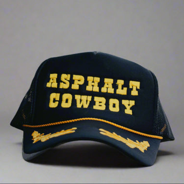 Asphalt Cowboy Trucker Hat on Truck