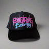 Big Rig Energy Black Trucker Hat Front