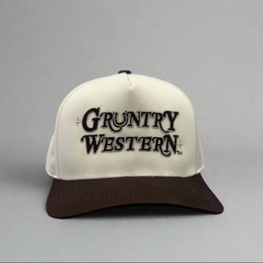 KATE SYKES GRUNTRY WESTERN TRUCKER HAT FRONT
