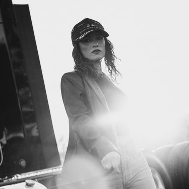 Midnight Convoy Trucker Hat Model Picture