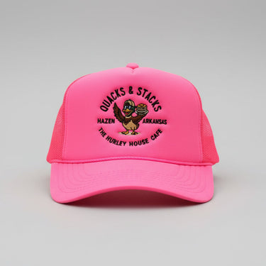 Quacks & Stacks Hurley House Bright Pink front