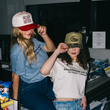 Smokeshow XO Trucker Hat Model